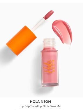 Hola Neon Lip Drip Tinted Lip Oil — Gloss Me (Pink)